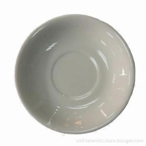 6-inch Ceramic Saucer, Ideal for Hotel, CIQ-/FDA-/LFGB-approved
